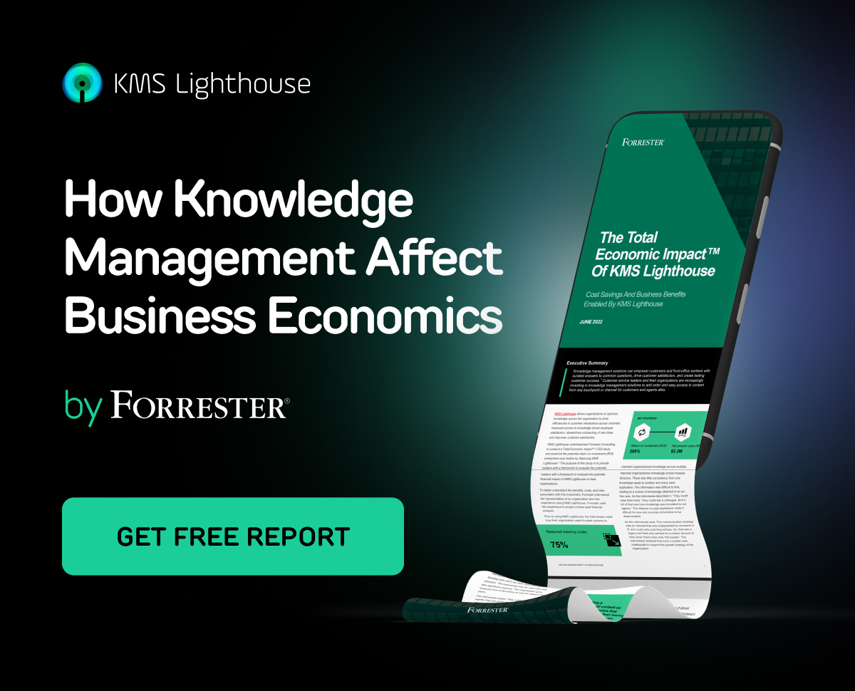 KMS Lighthouse Forrester report campaign creative